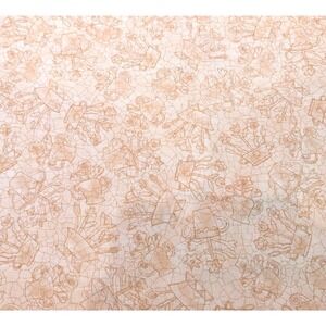 1.4 yd Tan Beige Garden Flower Kathy Schmitz Studio Moda Cotton Quilting Fabric
